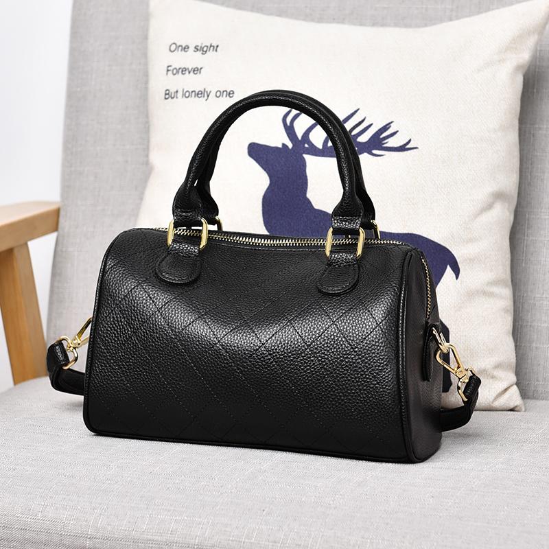 100% Genuine Cowhide Leather Women Shoulder Crossbody Bags Designer Messenger Tote Sac Women 2026 Luxury Ladies Commute Handbags