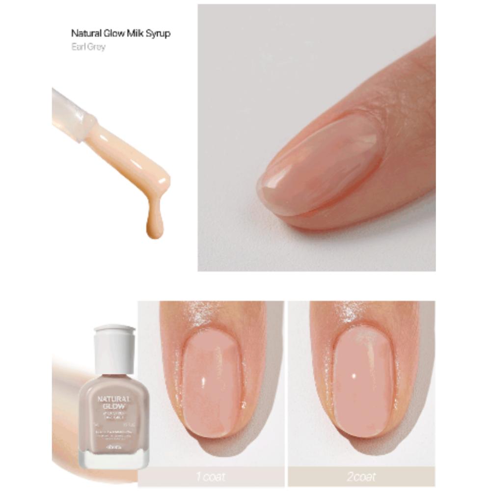 OHORA Natural Glow Milk Syrup Nail Enhancer Earl Grey, 15ml