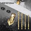 High Hardness Cross Hex Tile Drill Bit Four-Edged Hexagonal Shank Drill Bit Set  Drilling Tool