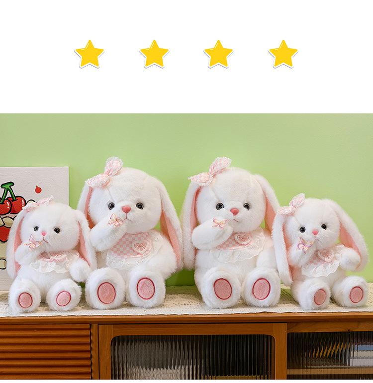 Niedliches Beruhigendes Kaninchen Plüschkissen Spielzeug - Schlafbegleiter Geschenk für Mädchen