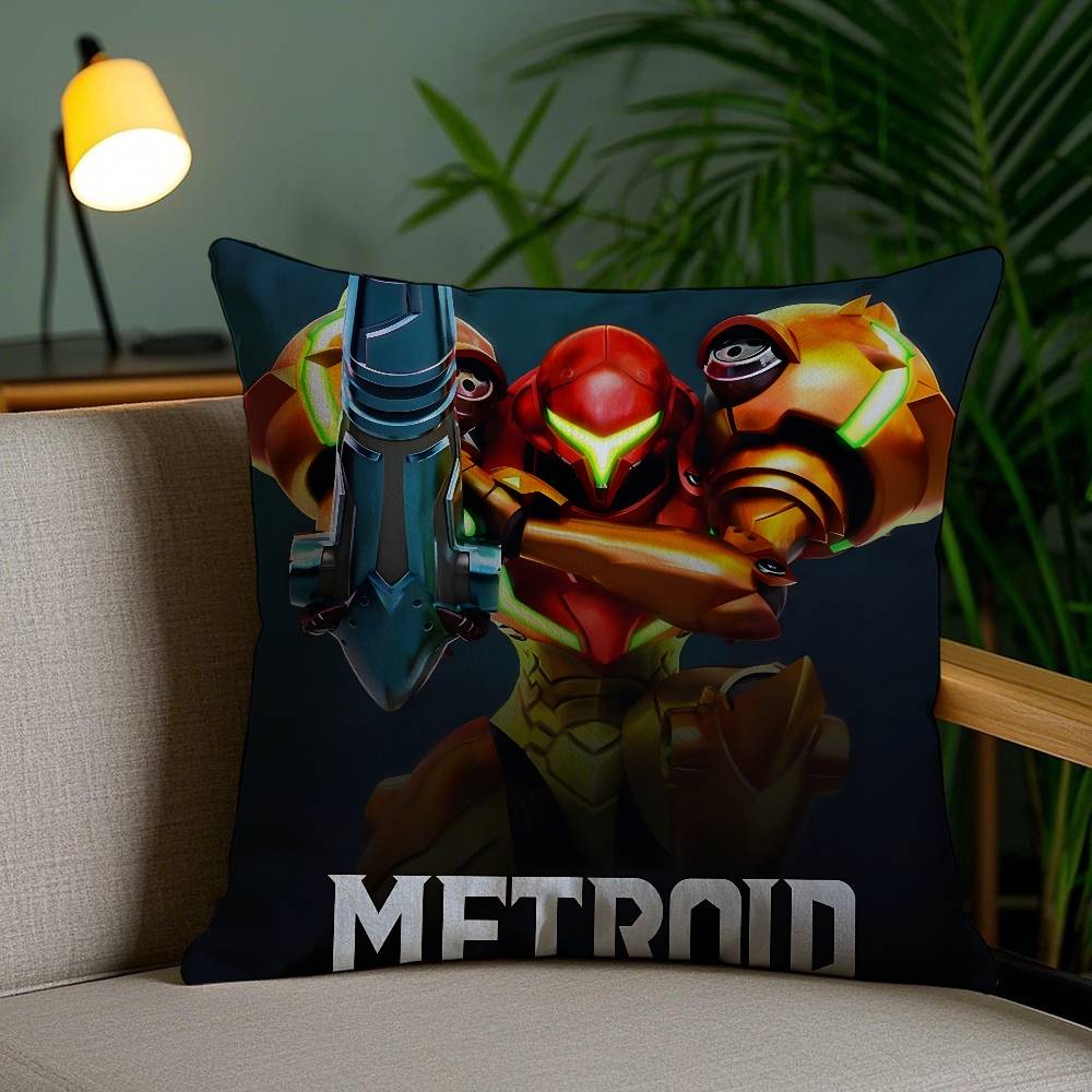 

Игра M-Metroid-MT Крутой Солдат Наволочка Антипылевой клещ Наволочка Невидимая молния Шелковистый короткий плюш Чехол для диванной подушки 12x12Inch