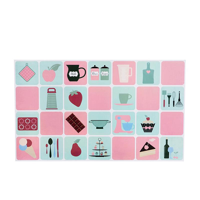 1Pcs Self-adhesive high temperature anti-oil stickers home stove tile wall stickers