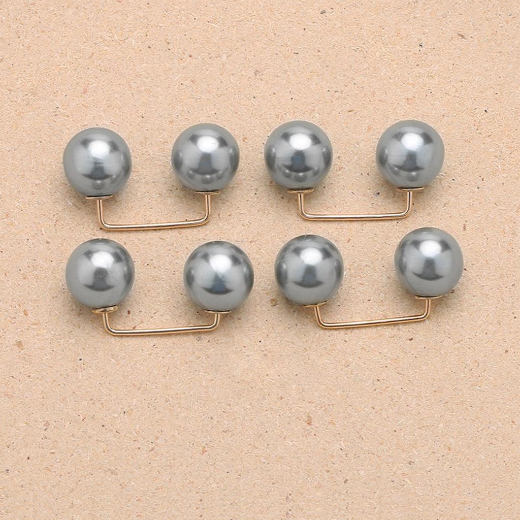 3 Stück künstliche Perlen Broschen Pins Pullover Schal Clips Taille Artefakt Sicherheitsnadel für Bankett Hochzeitskleider Röcke