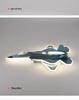 Children's J-35 Fighter Model Ceiling Light - Eye-Protection, Creative Airplane Design for Boys' Bedrooms