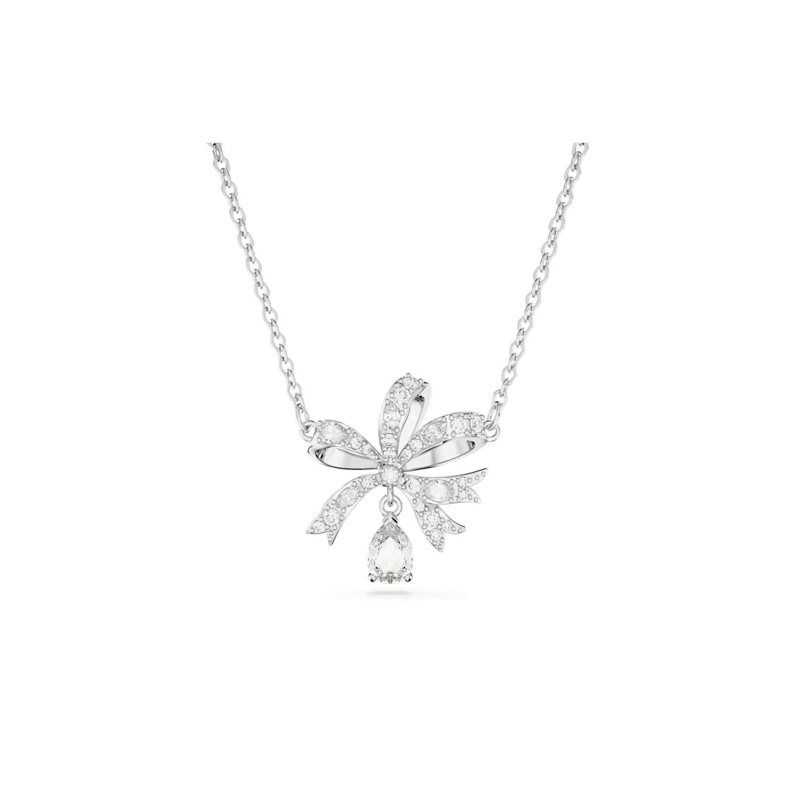 Swarovski Hyperbola Volta Bow Silver Necklace Women necklace 5647583 Box+Shopping Bag