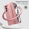 For Samsung Galaxy Z Fold6 5G Case Hinge Protection PC Phone Cover with Kickstand