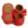 Baby Girls Mary Jane Flats with Bownot Non Slip Soft Sole PU Leather Newborn Infant Toddler First Walker Cirb Dress Shoes