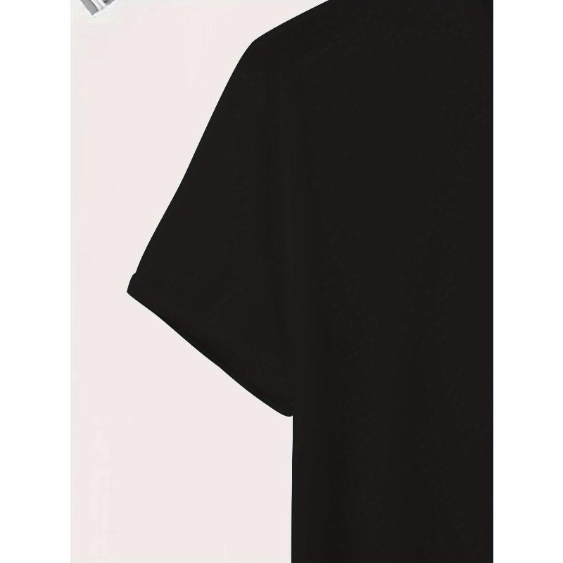 European Sizes Men's Science-Themed Short Sleeve T-Shirt - Chemistry & Physics Print - Breathable Round Neck Casual Summer Tee