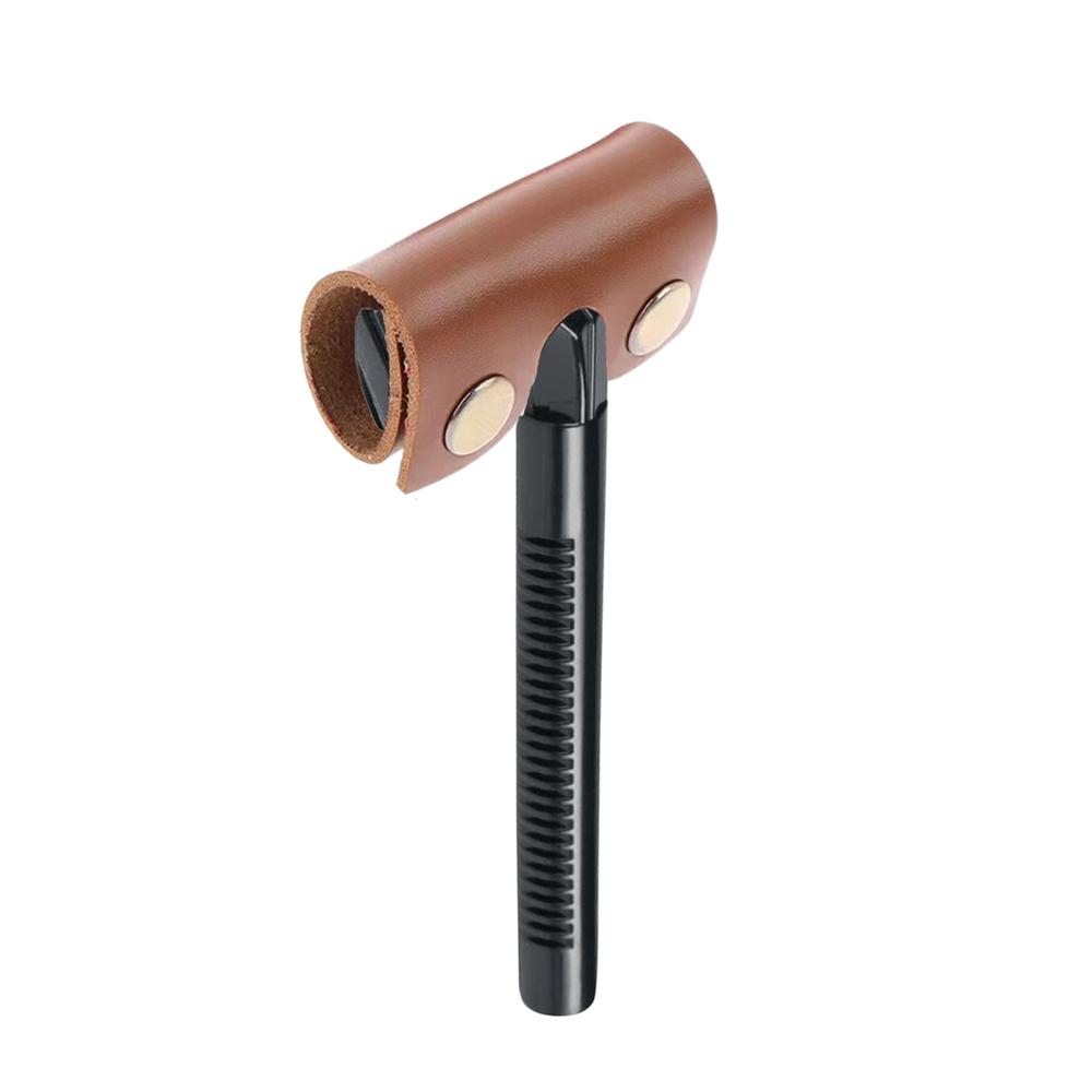 

Leather Razor Protective Cover Razor Blade Head Guard Manual Double Edge Safety Razor Portable Cutter Head Protective Cover розовый