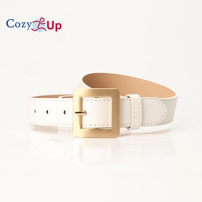 Reversible Belt for Women, CR 2.8" Womens Leather Belt for Jeans Pants - 2 Styles in One Belt