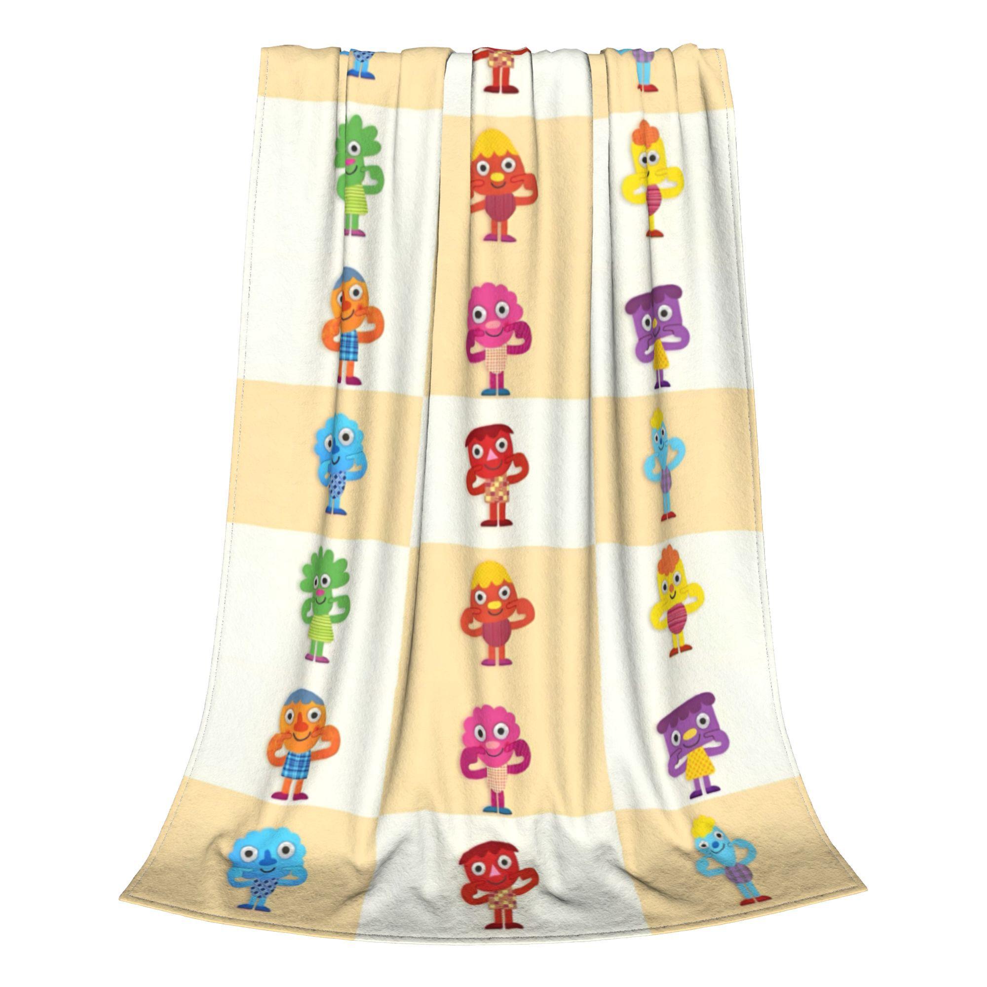 

Noodle & Pals Micro Super Simple Flannel Blankets Nursery Rhymes Songs Funny Throw Blanket Home 200x150cm Rug Piece Ultra-Soft 200x150cm 80x60in