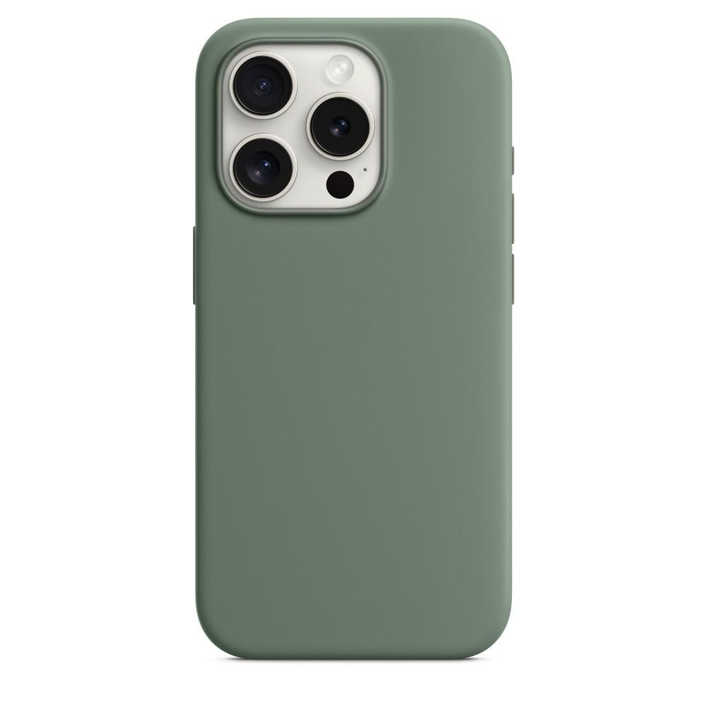 Unisex Liquid Silicone Magnetic Phone Case for iPhone 15/15 Pro Max, Drop-Proof