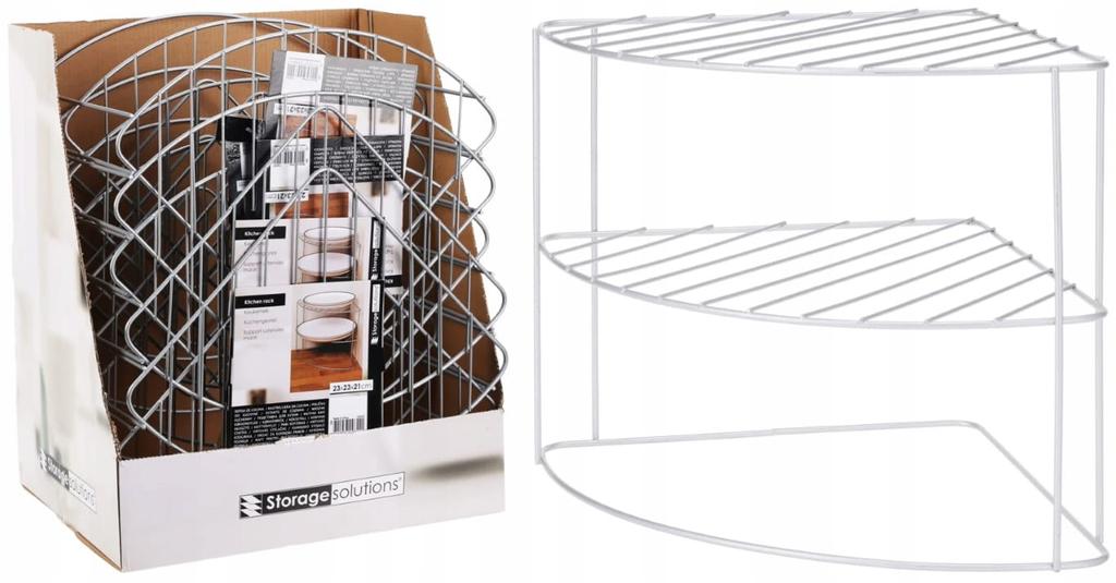 Iron corner kitchen shelf 23x23x21 cm Practical and Stylish