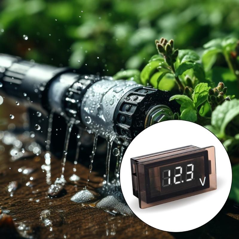 Double Ranges 12V 24V Digital Voltages Meter With High Brightness LED Display For Automotive Truck Marine Applications