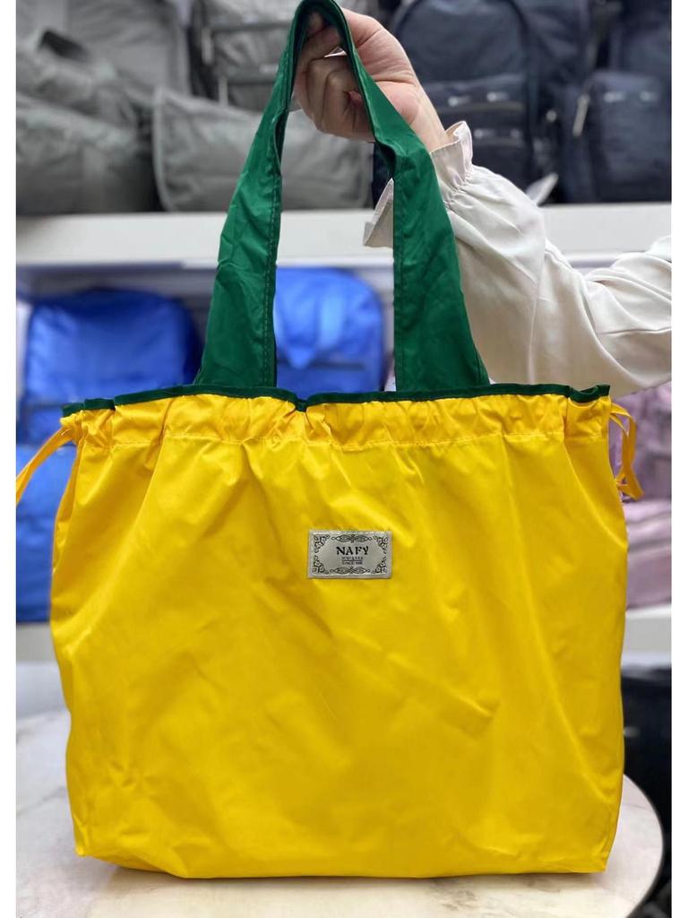 Eco-Friendly Waterproof Foldable Shoulder Shopping Bag - Large Capacity