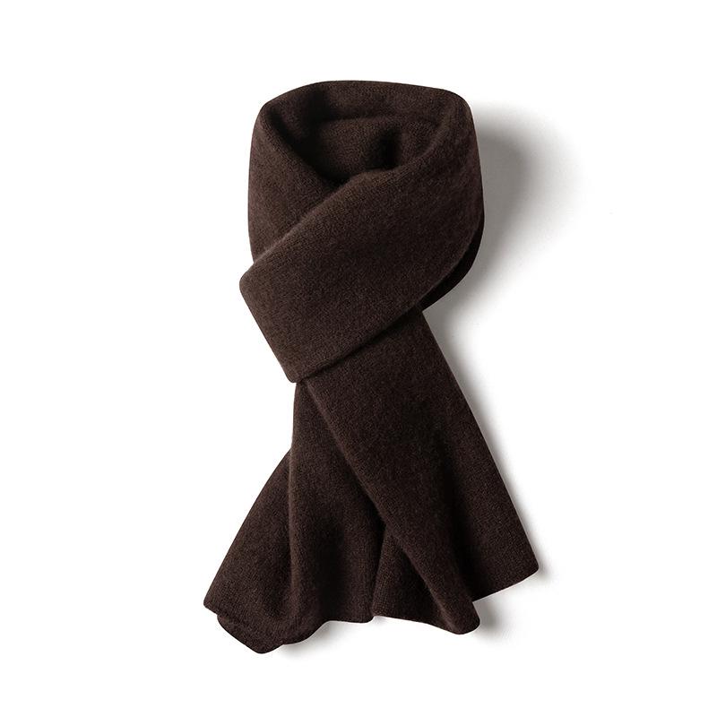 Knitted cashmere scarf men's and women's winter thickened long cashmere scarf foreign trade single protection shoulder and neck shawl