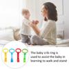 4 Pcs Baby Stand Up Walker Tool Rings Baby Pull Rings for Playpen Baby Crib Hooks Baby Training