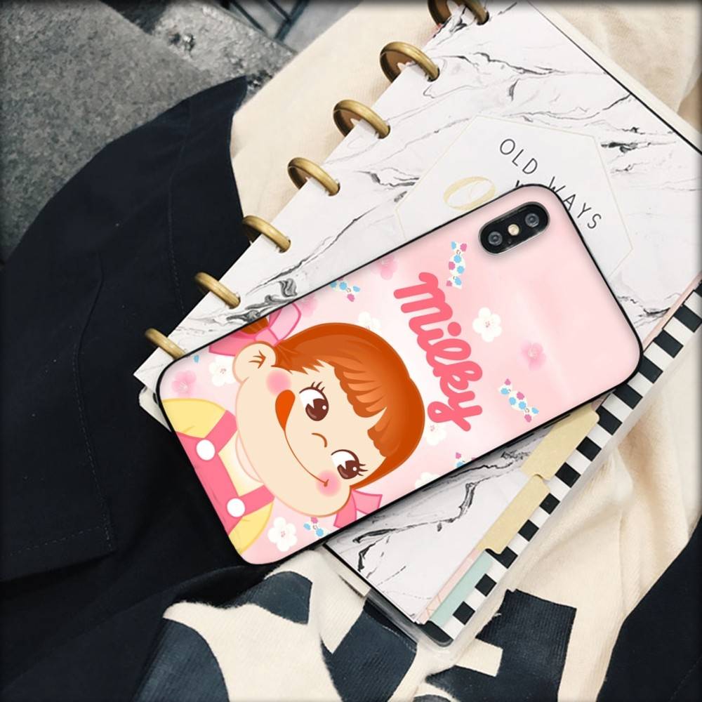 Fujiya Milky Peko Chan Handyhülle Für IPhone 16 17 Air 15 14 13 12 11 Pro Max 16E Plus Fundas