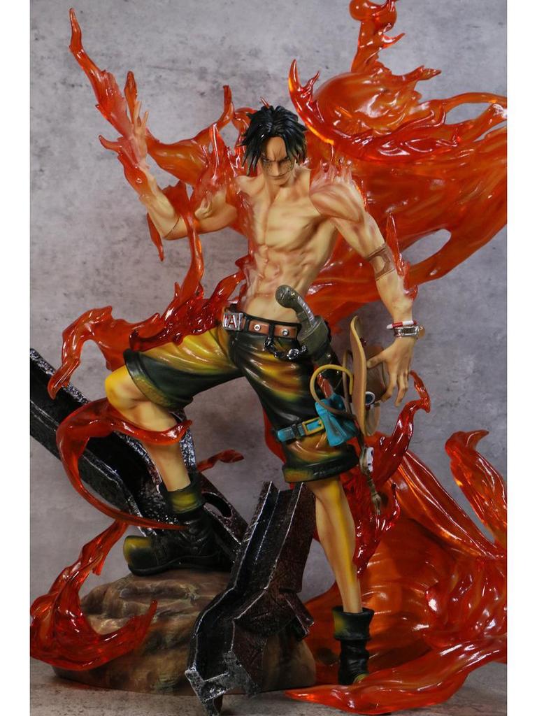 One Piece Ace Fire God Light-Up Figure