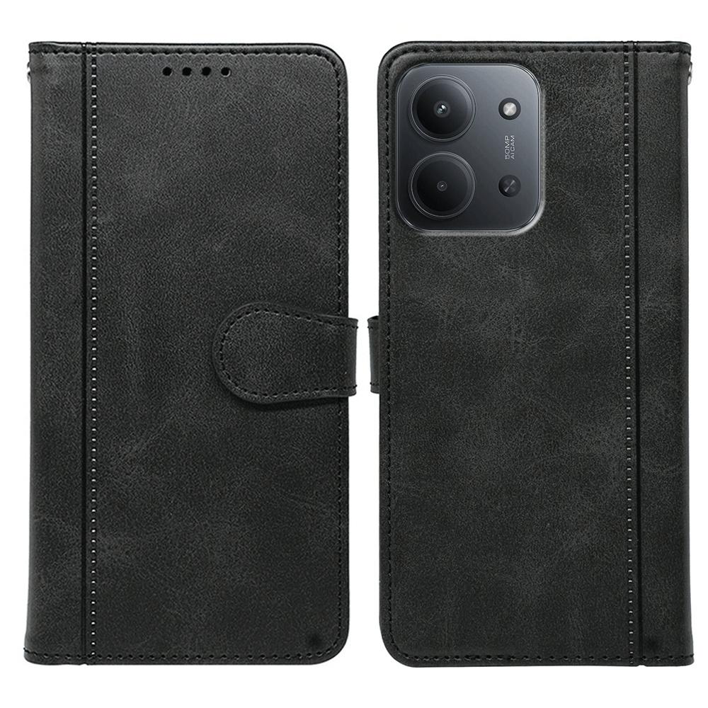 Für Xiaomi Redmi 15C 4G (Global) (171 mm)/Poco C85 4G Hülle Kalbledertextur Ständer Buchstil Handyhülle