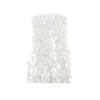 Womens 2026 Sequin Embellished Strapless Bodycon Mini Dress - White High Waist Sleeveless Slim Fit
