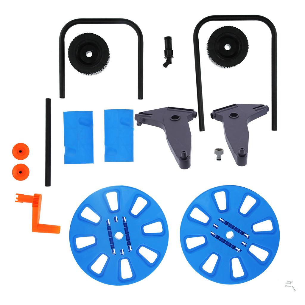 Garden Hose Reel Cart Portable HandPush Water Pipe Storage Rack Organizer for G1 2 50m Tube