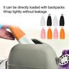8pcs Elastic Toiletry Sleeve Protective Silicone Ring Hook Leakproof Toiletry Cover for Travel Outdoor