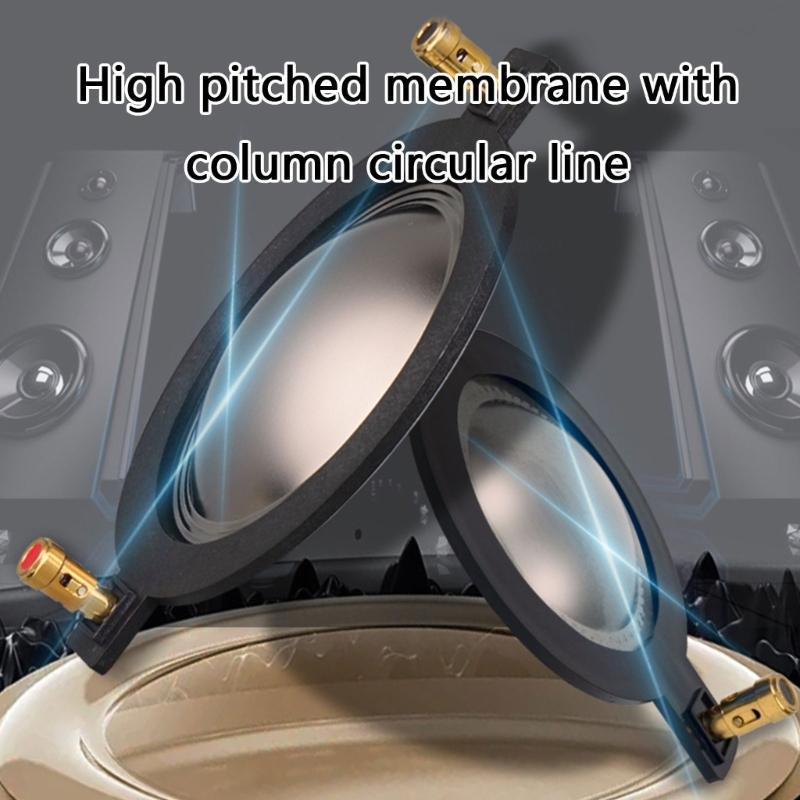 Diaphragms Titaniums Film Tweeter Voice Coil Membranes for Enhances Performances Horn Driver 34/44/51/72/75/100mm