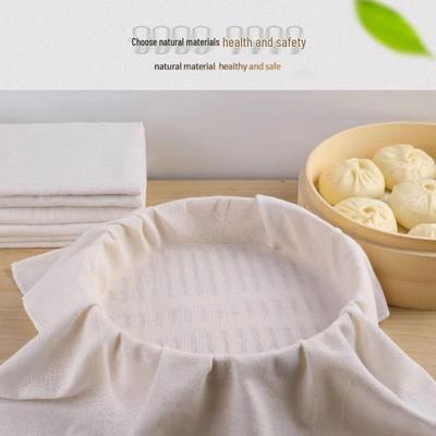 Pure Cotton Non-Stick Steamer Cloth for Rice, Buns, and Food, Food-Grade Gauze Mat