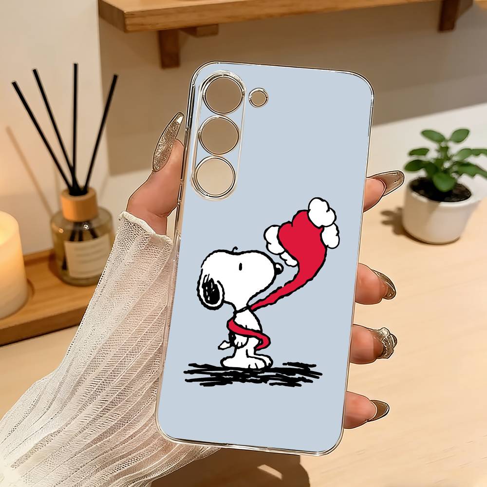 Cute S-Snoopy D-Dog Phone Case For Samsung A10 A12 A31 A40 A70 Transparent Cover