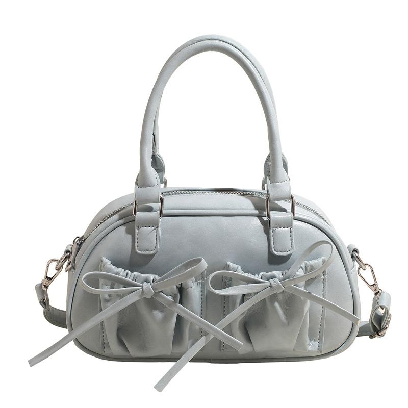 New spring and summer bags, women's handbags, straps, bows, large-capacity shoulder messenger bags