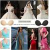 2 Pairs  One Pair Each of Skin Color and Black Strapless Bonded Invisible Bra (for Women's Backless Dresses), Reusable  Nipple Shield Bras