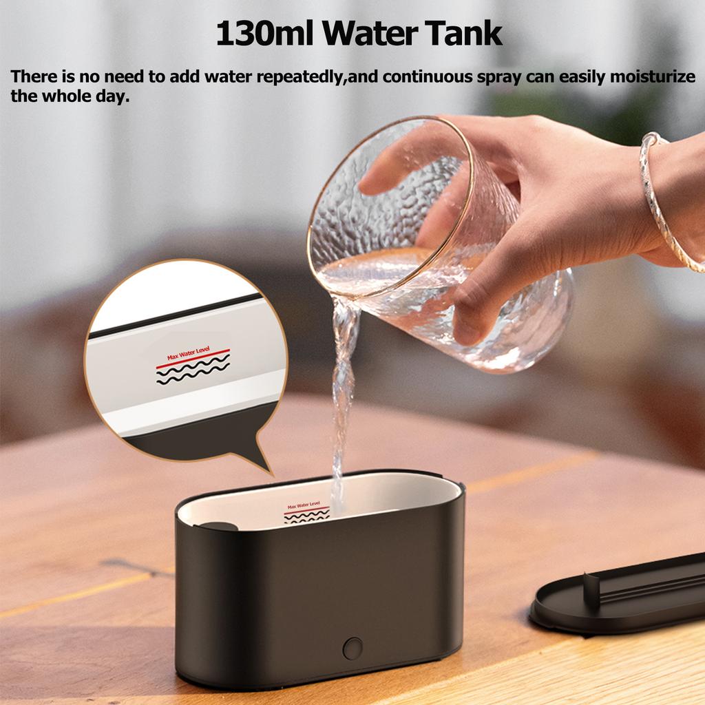 Mini Colorful Flame Air Aroma Diffuser Humidifier Aromatherapy Essential Oil Diffuser with Auto Off for Home Bedroom Office