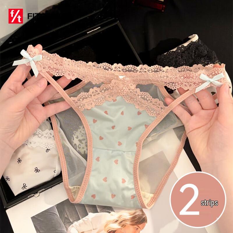 FitonTon Γυναικεία Σέξι Σλιπ Δαντέλας Διχτυωτά με Ψηλό Κόψιμο