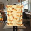 French Bulldog Sausage Dog Print Flannel Blanket,High Quality Comfortable for All Seasons,Home Decor,Warmth and Comfort,Perfect for Christmas Gifts