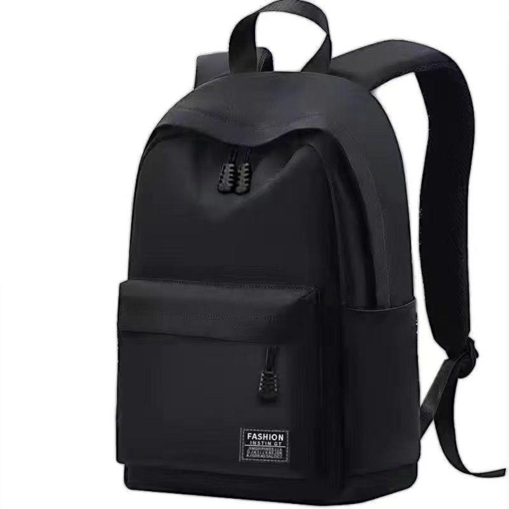 Oxford Cloth Versatile Backpack Washable School Student Backpack Black Grey Blue Red Travel Bag Unisex