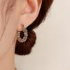 Trending Metal Hoop Earring Fashion New Design Texture Minimalist Korean Cheap Earrings for Women Jewelry Gifts