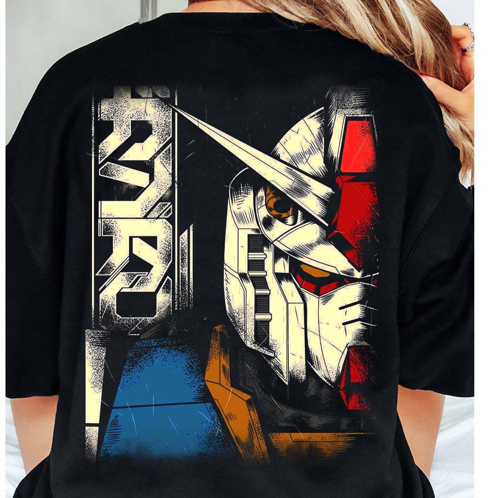 Unisex, Gundam Shirt, 90s Anime Back Shirt, Vintage Robot Anime Lovers Tee, Anime GIFT shirt, Japanese Manga shirt, Retro Gundam Anime Shirt 4XL