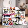 1 szt. Kucyki Dziewczyny Koc Lekki Koc Flanelowy Koc Rzutowy Na Sofę, Łóżko, Podróż, Kemping, Salon, Biuro, Kanapę