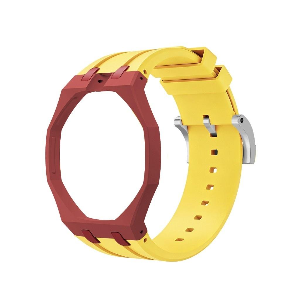 Dreifarbiger integrierter Silikon-Uhrenarmband-Mod-Kit mit Faltschließe Kompatibel mit Swatch X Royal Pop Uhrenzubehör