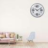 Wall Clock 12" Silent Quartz Decorative Latest Wall Clock Non-Ticking Classic Clock Battery Operated Round Easy To Read For Room/Hom