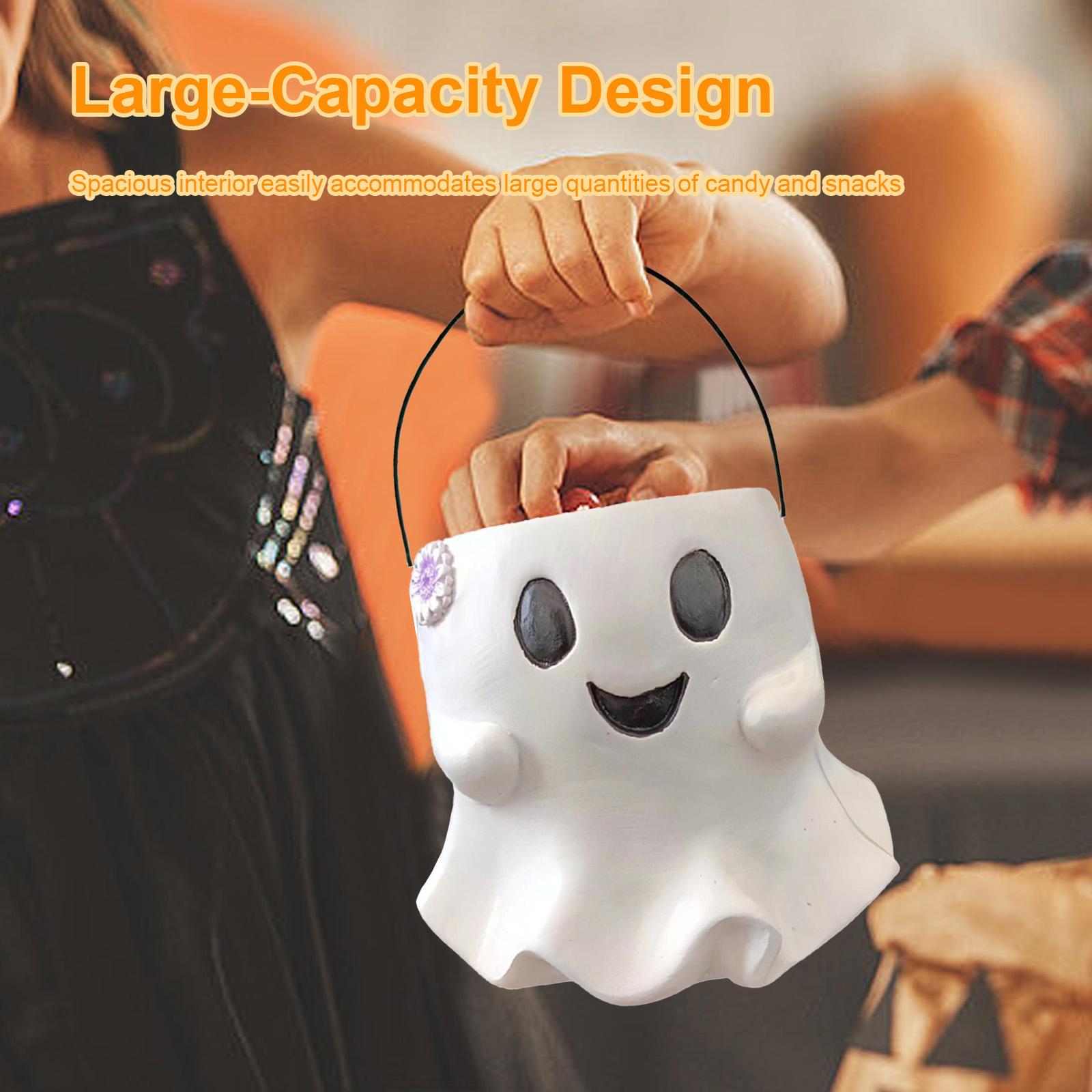 Halloween Candy Bucket Resin Halloween Candy Holder Halloween Treat Bucket for Trick Or Treat Halloween Party Supplies China Mainland