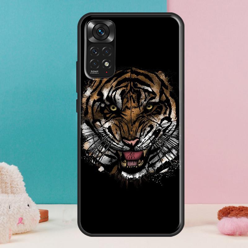 Lion Tiger Face Case For Xiaomi Redmi Note 14 13 12 Pro 11 9 10 9S 10S 11S 12S Redmi 14C 13C 10C 12C Cover