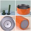 Stainless steel thermos cup gradual change with straw Aurora cup lifting rope Ceramic liner straw cup