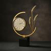 Clock Roman Numeral Tabletop Sculpture Elegant for Office Desk