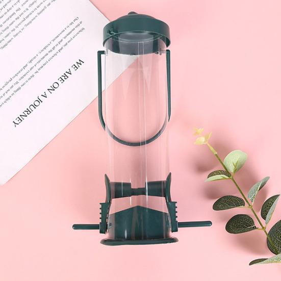Outdoor Hanging Bird Feeder Hummingbird Food Holder Transparent Large Capacity Easy To Refill Wild Bird Feeder