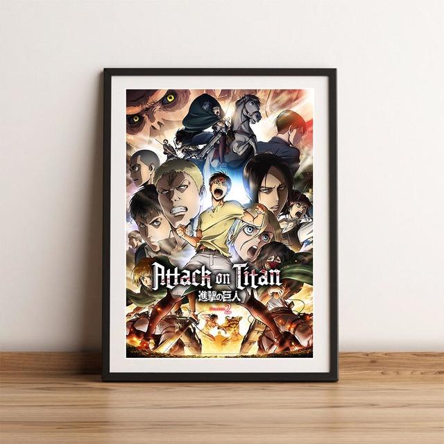 Plagát Attack Titan Japonský anime olejomaľba Komiksové umenie tlačený obrázok s vysokým rozlíšením