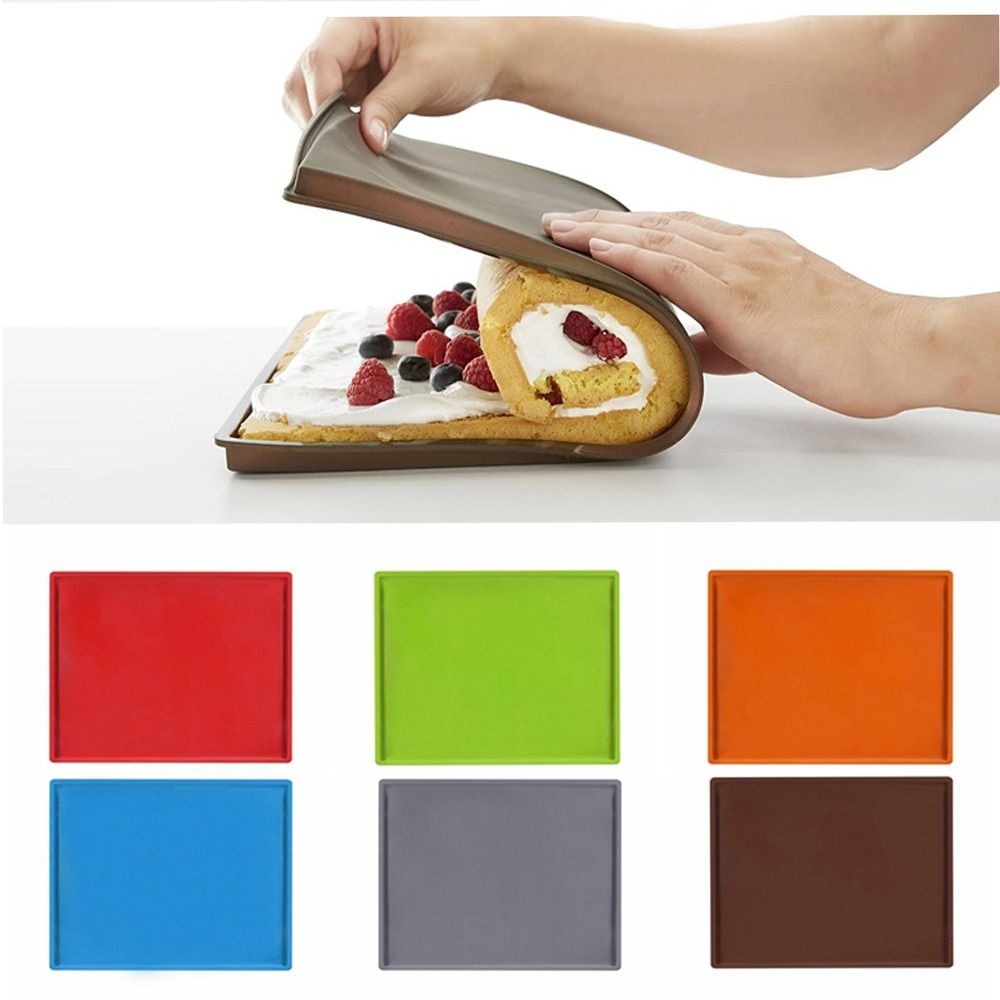 

Creative Baking Mould Tray Silicone Swiss Pastry Mold Food Grade Toast Cake Tray Baking Tool червоний