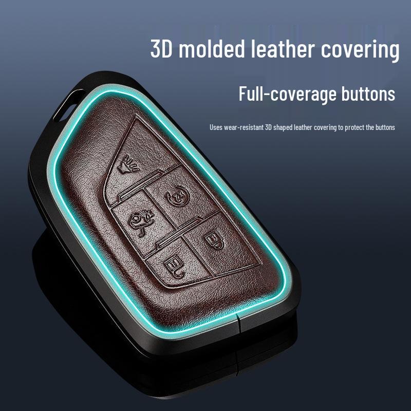 Cadillac Key Protective Shell: Fits XT4, XT5, XT6, CT4, CT5 - Original Car Key Cover with Buckle.