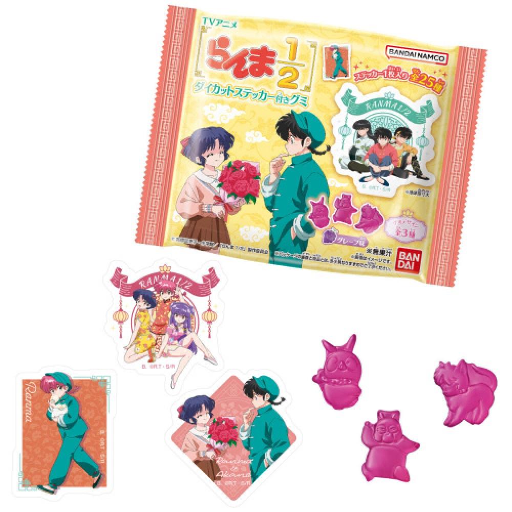 

Ranma 1 2 Tv Anime Ranma 1 2 Gummy With Die Cut Sticker 1box 12pcs